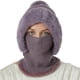 thumbnail image 4 of Gorro de invierno con capucha de vellón tejido para mujer, con máscara para cubrir el cuello y la cara, gorro de invierno grueso para ciclismo y esquí al aire libre, 4 of 5