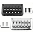 thumbnail image 5 of LOOKSEVEN Alloy Edge Fixed Electric Guitar Bridge with Mounting Hardware-black, 5 of 6