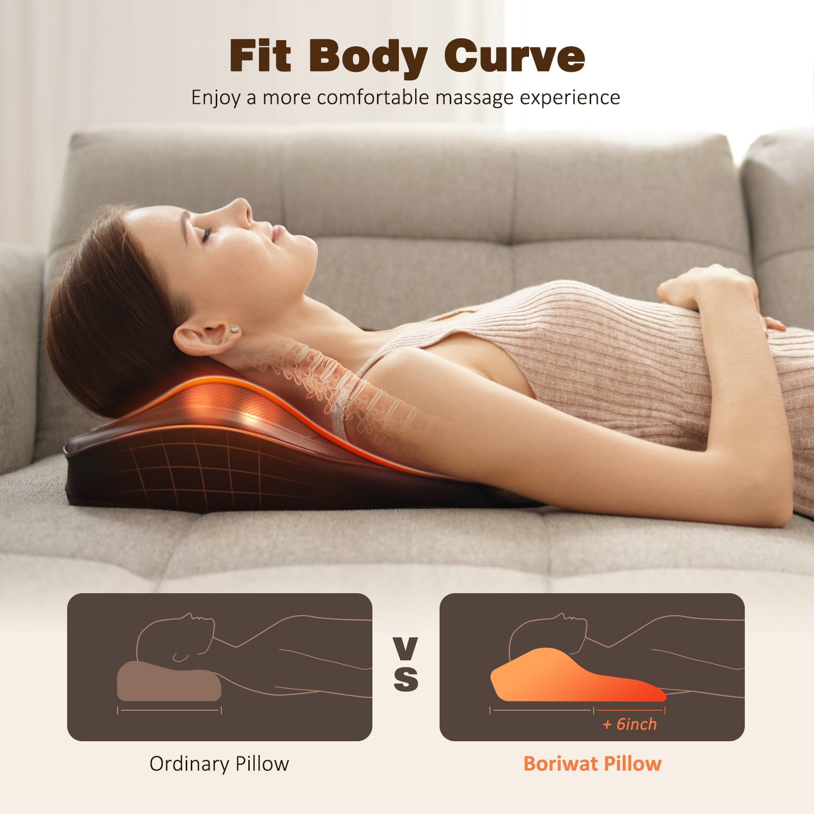 Fitrx Cordless Shiatsu 3D Massager, USB-Rechargeable Shoulders, Back, and Neck Massager with Heat, Size: One Size
