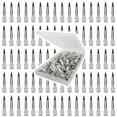 thumbnail image 1 of 80 pinzas de pelo de metal con pico de pato para mujer, horquillas plateadas para pelo largo, pinzas de cocodrilo para rulos de pelo grueso, salón, 1 of 5