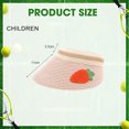 thumbnail image 2 of 50-54 cm circunferencia del sombrero protector solar sombrero de paja verano femenino fruta linda sombrero de copa vacío sombrero para el sol tipo de estilo para niños: estilo4;, 2 of 5