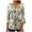 Multicolor-21, variant on Mittory Womens 3/4 Sleeve Hawaiian Shirts V Neck Summer Floral Printed Shirt Casual Buttons Down Soft Tunic Tops