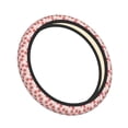 thumbnail image 2 of Daiia Floral Strawberr Steering Wheel Cover Auto Steering Wheel Covers Breathable Anti-Slip Steering Wheels Car Interior Decor Accessories for Men Women Universal 15 Inch, 2 of 8
