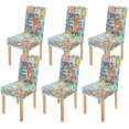 thumbnail image 1 of Funda protectora para silla ABPHQTO Acuarela Seashell Beach Paradise Juego de 6, 1 of 4