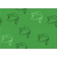thumbnail image 1 of Ahgly Company Machine Washable Indoor Rectangle Transitional Green Area Rugs, 6' x 9', 1 of 7