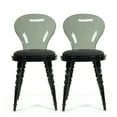 thumbnail image 2 of Nova 16.5 in. Indoor Smoke Black Leatherette Padded Seat Finish Acrylic Chairs, 2 of 4