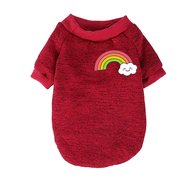 Billuyoard Ropa para perros, suéter para mantener el calor para mascotas, dulce regalo, chaleco transpirable para cachorros, camisa para Ropa para mascotas Vino rojo METRO