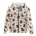 thumbnail image 4 of Renewold Dachshund Dog Paw Love Oversized Hoodies for Women Full Zip Up Trendy Jackets Sweatshirts Pullover Tops Long Sleeve Hooded Cardigan Gym Hoodies Hooded Streetwear Tops Fall Clothes, S, 4 of 7