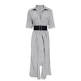 thumbnail image 5 of Blmnix Work Dresses Dresses for Women 2026 Fit & Flare Semi Formal Petticoat Elbow-Length Maxi Henley Belted Summer Dresses,XXXL, 5 of 6