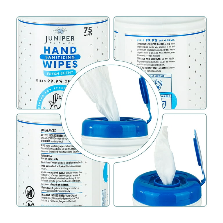TKO Hand Cleaning Wipes Case (6 Canisters)