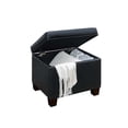 thumbnail image 2 of Convenience Concepts Madison Storage Ottoman, Black, 2 of 10