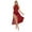 Burgundy, variant on Aislor Women's Contemporary Dance Costume Sheer Mesh Ballet Lyrical Dress Dancewear Green M