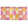thumbnail image 7 of Yayeee Kitchen Curtains Tier Set of 2 Light Filtering 57"x36" Over Sink Window Panels, Orange Grapefruit Slices, 7 of 7