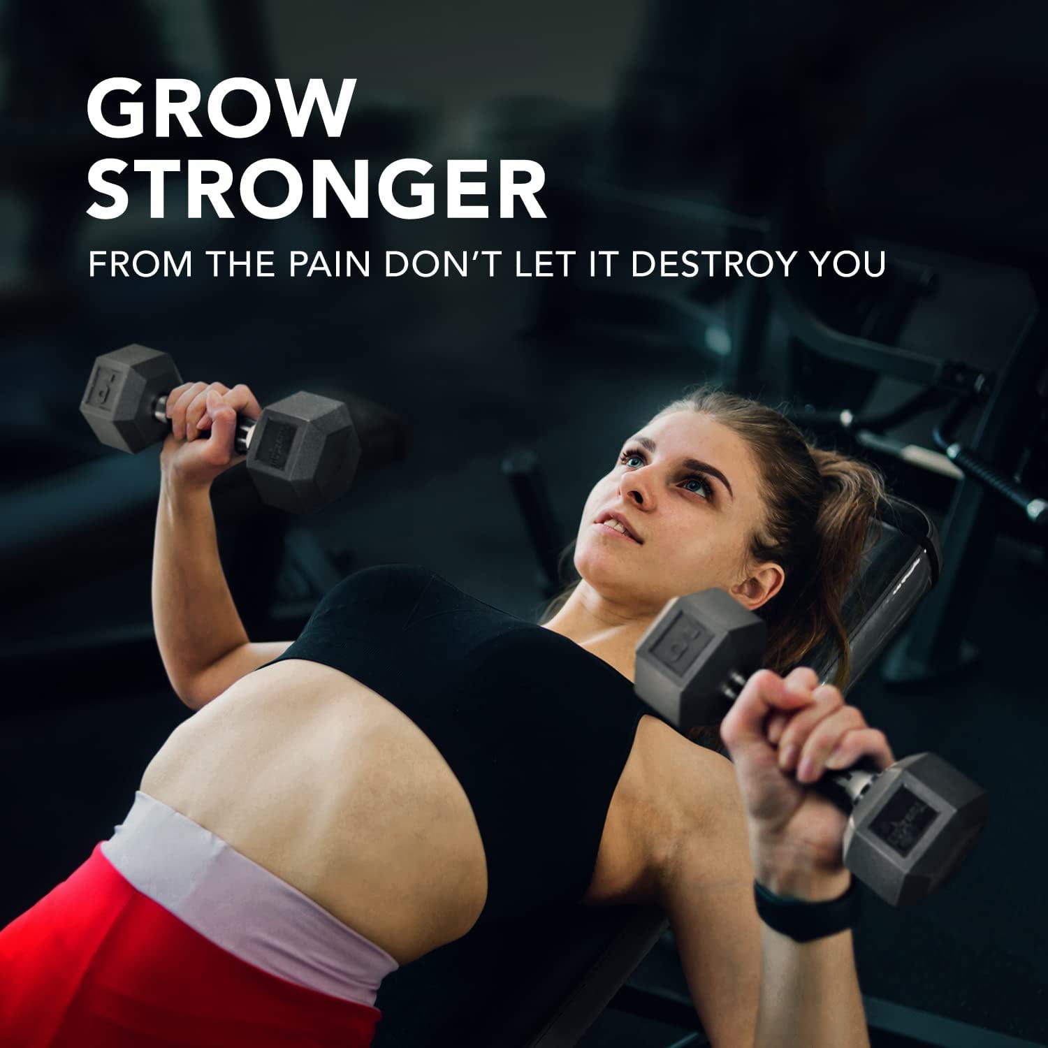 Yes4All 10 lbs Hex Rubber Grip Dumbbell Weight Set, Single