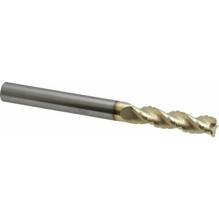 

Accupro 3/8 Diam 1-1/2 LOC 3 Flute Solid Carbide Roughing & Finishing Square End Mill ZrN Finish 4 OAL 3/8 Shank Diam Straight Shank 37° Helix Centercutting
