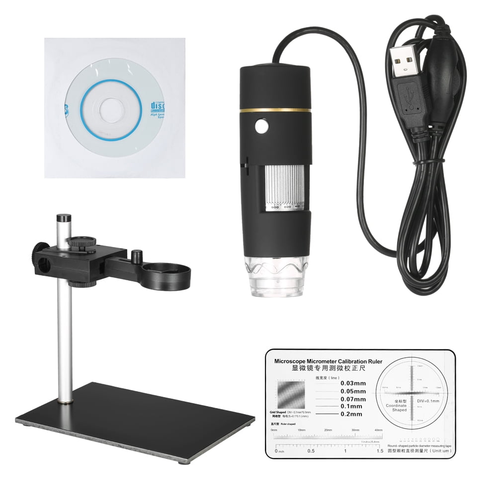 KKmoon 1000X Magnification USB Digital Microscope with OTG Function Endoscope 8-LED Light Magnifying Glass Magnifier with Stand