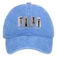 thumbnail image 3 of Men's Vintage Washed Dad Hat - "PAPA" Embroidered Baseball Cap with Tool Motif, Adjustable Retro Cotton Cap for Father's Day-Light Blue, 3 of 7