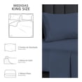 thumbnail image 2 of Juego De Sábanas Frescas Mainstays King Size Cool Azul, 2 of 4