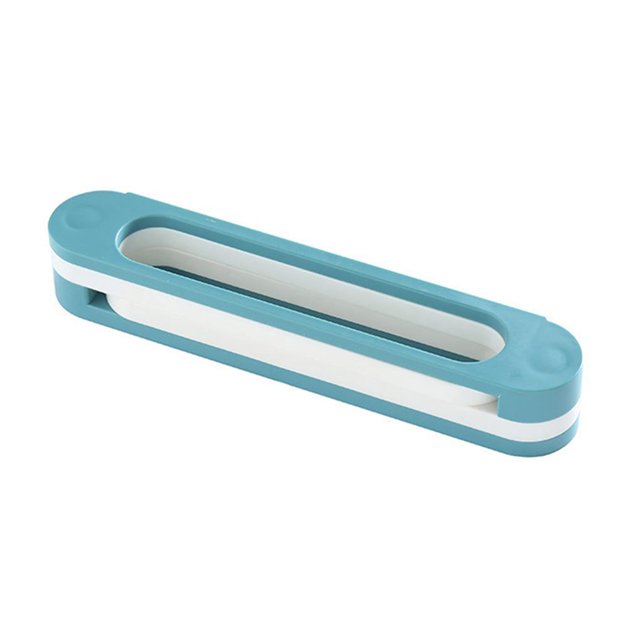 sweethay Estante para zapatillas de baño plegable múltiple, impermeable, para baño, pared de baño, escurridor, estante plegable para Almacenamiento y organización del hogar Azul