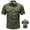 Army Green, variant on Fredd Marshall Men's Quick-Dry Short Sleeve Hiking Shirt with Pockets