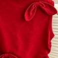 thumbnail image 6 of SGFCWSX Girls 2 Piece Outfits Sleeveless Bow Knot Tank Tops Plaid Skort Summer Casual Clothes Set Red Size 3T, 6 of 8