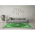 thumbnail image 3 of Ahgly Company Indoor Square Medallion Emerald Green Traditional Area Rugs, 8' Square, 3 of 4