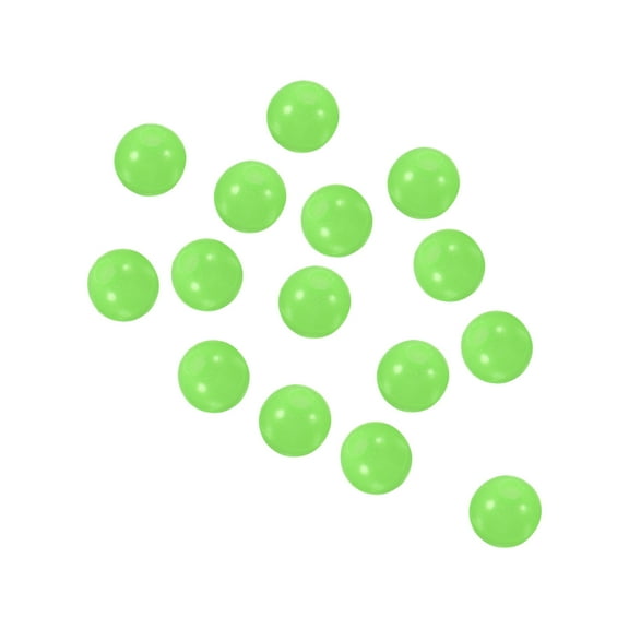 Uxcell 3mm Round Soft Plastic Luminous Glow Fishing Beads Tackle Tool Green 200 Pieces