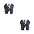 thumbnail image 3 of Guantes térmicos Sonducket de invierno Pantalla táctil Vellón grueso Cálido con rayas reflectantes Correr Deportes Esquí Mitones, 3 of 6