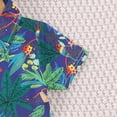 thumbnail image 7 of mgoYE Baby Girl Clothes 6-9 Months Toddler Infant Baby Boy Shorts Set Hawaiian Outfits Short Sleeve Tropical Floral Flower Shirt Summer Clothes Set Suit|Dark Blue 7-8 Years, 7 of 7