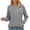 Gray, variant on Brondbend Womens Sweaters Fall Knitted Sweaters for Women Crewneck Long Sleeve Solid Color Fashion Top Slim Fit Thick Pullover Winter Versatile Party Warm Top,Black