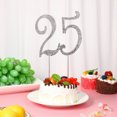 thumbnail image 1 of unbranded Topper De Pastel Con De Cristal Plateado Para Fiestas Y Celebraciones Especiales, 1 of 6