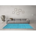 thumbnail image 3 of Ahgly Company Indoor Rectangle Oriental Light Blue Industrial Area Rugs, 7' x 9', 3 of 4