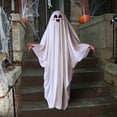 thumbnail image 6 of Spooky Halloween Ghost Costume for Klds & Adults - Scary White Ghost Cape Cloak with Eye Holes, Soft Polyester Role Play Outfit for Halloween Party, Haunted Theme Celebration (3 Sizes), 6 of 7