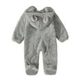 thumbnail image 5 of TAIAOJING Baby Boys Girls One-Piece Romper Jumpsuit Coat Ears Jumpsuit Bear Hooded Footed &Jumpsuit Outfit 6-12 Months, 5 of 5