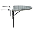 thumbnail image 2 of vidaXL Balcony Table Grey 60x60x40 cm Poly Rattan, 2 of 5
