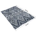 thumbnail image 4 of Blue Geometric Diamond Triangle Pattern Blanket,Comfortable Soft Flannel Throw Blanket,All Season,Warm Lightweight Blankets for Sofa Bed Couch Living Room Chair,40"x50", 4 of 4