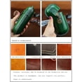 thumbnail image 7 of Leather Eyeglass Case Hard Shell Retro Men And Women Sunglasses Nearsighted Glasses Locking clasp Protection Box (Green), 7 of 7