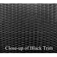 thumbnail image 2 of Set of 2 Black Resin Wicker Outdoor Patio King Chairs - Beige Cushions, 2 of 2