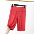 thumbnail image 2 of cfhntfmh Sleep Shorts for Women Sleepwear High Elastic Waist Stretchy Shorts Plus Size Comfy Knee Length Pajama Bottoms, 2 of 7