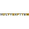 Holy Baptism Foil Banner, Gold and Silver