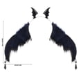 thumbnail image 2 of Halloween Devil Wing Headband, Red Black Dark Little Devil Headpiece, 12.6x14.2 Inch Party Photo Prop, 2 of 6