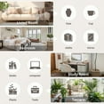 thumbnail image 5 of TY Arts & Culture 38in Desktop Bookshelf Wood Desk Hutch Organizer with 4 Shelves White, 5 of 8