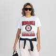 thumbnail image 4 of Women's Gameday Couture White Nebraska Huskers All-Time Classic Oversized Flowy T-Shirt, 4 of 5