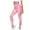 Pink, variant on Up to 65% off!Yoga Gym Pants for Women Plus Size Fashion Casual Printed Gradient Span Ladies High Waist Wide Leg Trousers Yoga Pants Long Pants