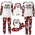 thumbnail image 6 of Gkeoshab Christmas Pajamas Matching Family Pajamas Sets Christmas PJ's 26 Letter Print Top and Plaid Bottom Sleepwear Jammies with Pockets, 6 of 6