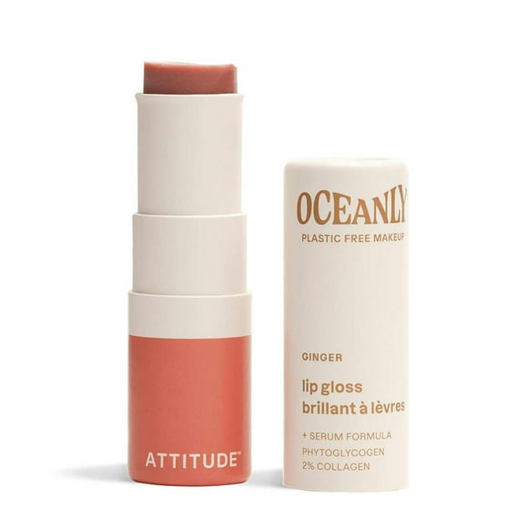 Brillo de labios en barra ATTITUDE Oceanly Sheer Ginger, 3,5 ml, vegano