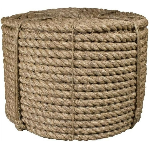 Premium 3/4-inch Manila Rope - 50 Feet