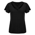 thumbnail image 5 of ZJXFGS Women'S Workout Tops Criss Cross Top for Women Gym Tops for Women Tops for Women Trendy Black 2XL, 5 of 9