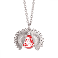thumbnail image 1 of Corte de papel caballo Animal China Zodiac Collar de girasol collar collar collar colgante, 1 of 3
