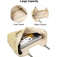 thumbnail image 5 of Kukuzhu Straw Tote Bag for Women Beach Summer Vacation Boho Rattan Handbags Large Woven Shoulder Purse, 5 of 8